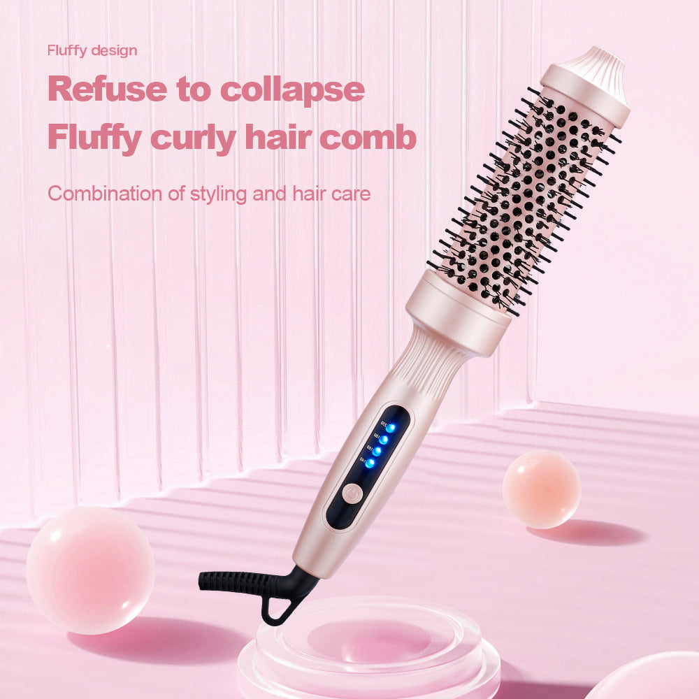 Hair curler volumizing comb