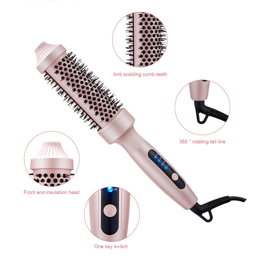 Hair curler volumizing comb